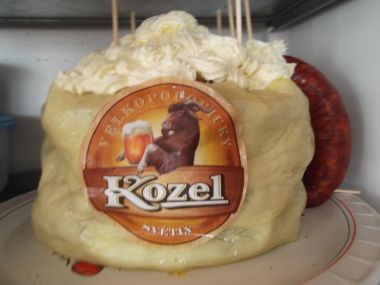 Pivo slaný dort