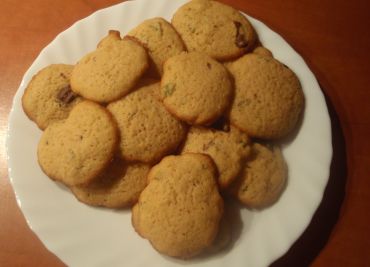 Citronové cookies s mátou a čokoládou