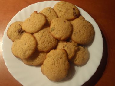 Citronové cookies s mátou a čokoládou