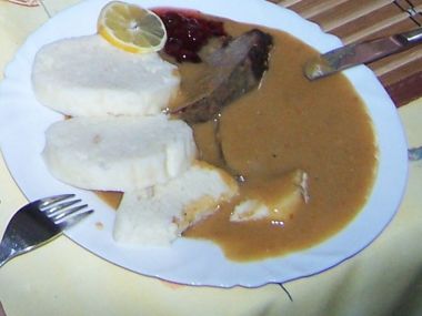 Naše kančí svíčková