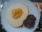 Steak s římským kmínem s bramborovo-batátovým pyré