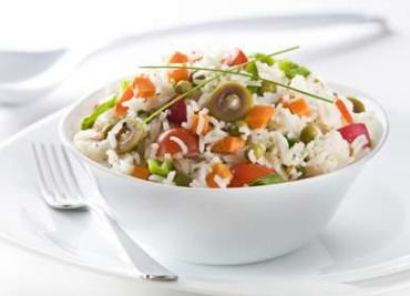 Rýžový salát se šunkou