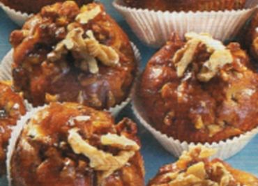 Švestkové muffiny s ořechy