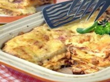 Zapečené lasagne s telecím masem