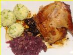 Recept Kachna pečená na bylinkách a víně