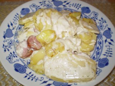Smetanové brambory - fofr večeře