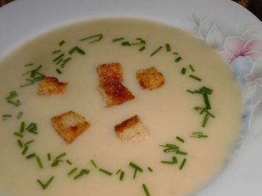 Krémová pórková polévka