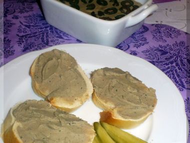 Drůbeží paštika s brusinkami