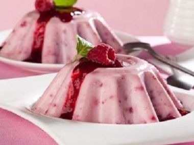 Malinová Panna cotta