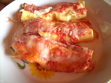 Plnene sunkove cannelloni