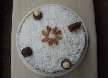 Kefírový dezert  s čokoládou a kokosem