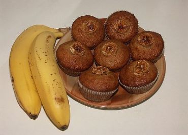 Banánové muffiny (kakaové)