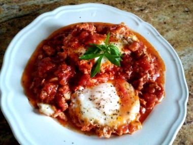 Sázená vejce na italský způsob