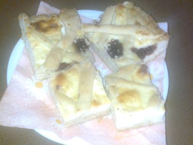Mřížka s tvarohem