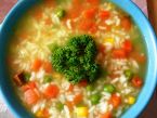 Zeleninová polévka s rýží - rychlovka