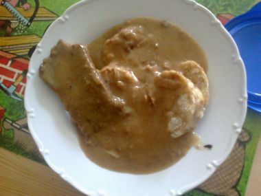 Hovězí roštěnky na šunce