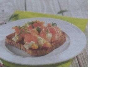 Lososový toust s koprem a vaječnou pomazánkou