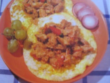 Masová specialita s omeletou