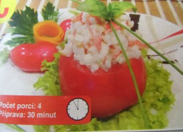 Rajčátka plněná rýžovým salátem