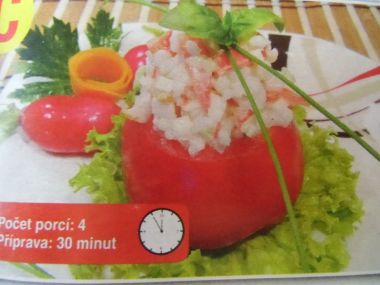 Rajčátka plněná rýžovým salátem