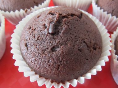 Čokoládové muffiny s čokoládou