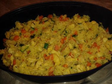 Basmati s kuřecím prsem a zeleninou