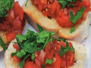 Focaccia-Pomodoro (Bruschetta s rajčaty)