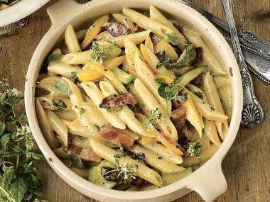 Penne carbonara