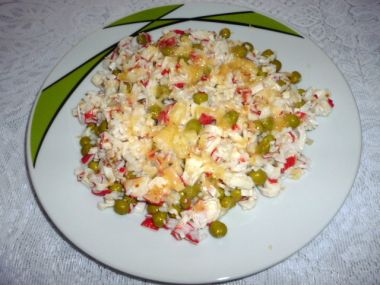 Surimi rizoto s hráškem