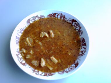 Dršťková polévka s kapií