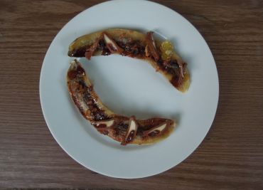 Grilovaný banán a chilli čokoláda