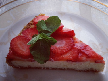 Jahodový cheesecake