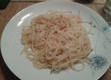 Spaghetti con aglio, olio, peperoncino