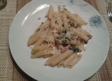 Penne s cuketou a pancettou