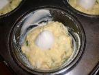 Cuketové muffiny plněné mozzarellou