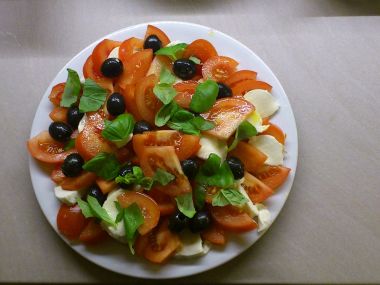 Lahodný salát caprese