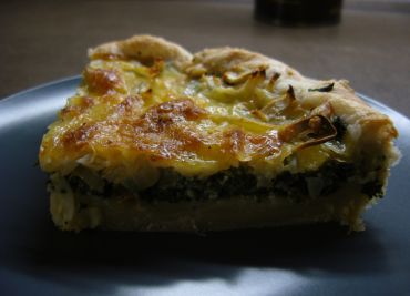 SLANÝ KOLÁČ QUICHE (se špenátem)