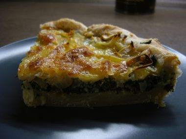 SLANÝ KOLÁČ QUICHE (se špenátem)