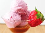 Jahodovo - jogurtová zmrzlina
