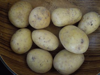 Pikantní bramborový salát s rukolou