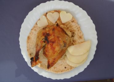 Kuře s česnekem a sýrem