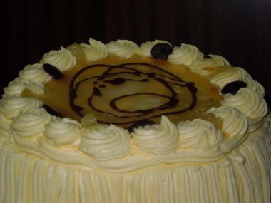 Pudinkový dort vanilkový