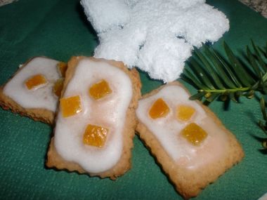Pomerančové sušenky s ledovou polevou