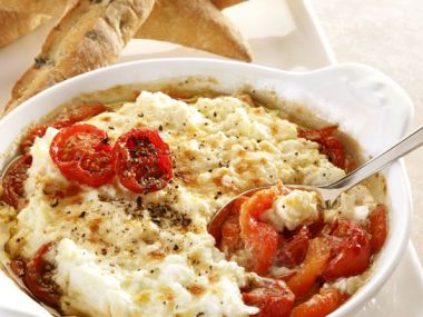 Zapečená ricotta s rajčaty