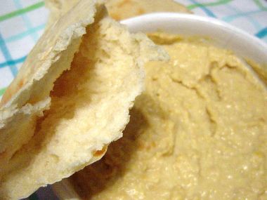 Hummus a pita