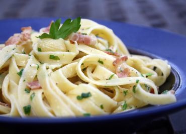 Carbonara se slaninou a smetanou