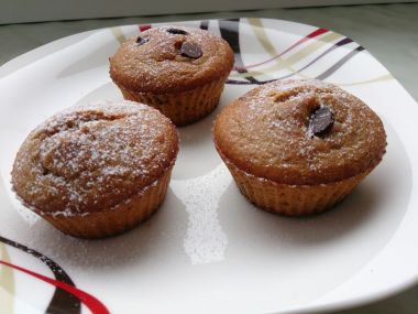 Celozrnné borůvkové muffiny
