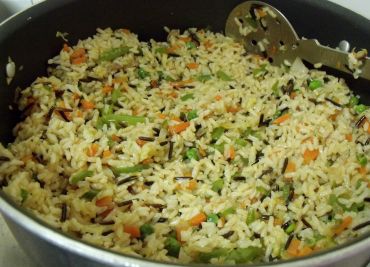 Domácí rýže se zeleninou