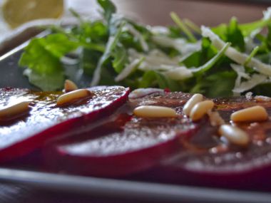 Cviklové carpaccio