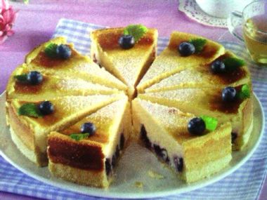 Borůvkový cheesecake